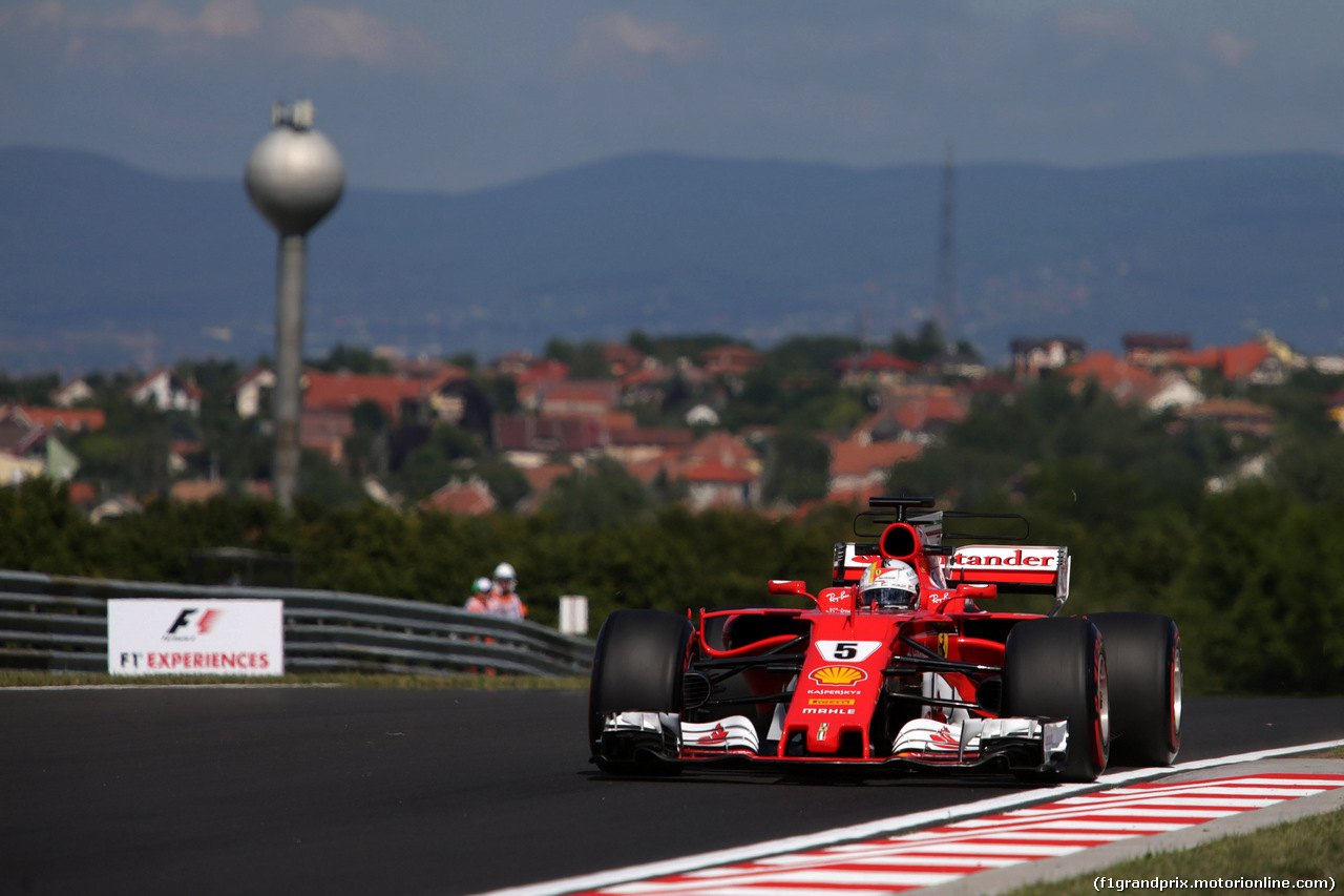 GP UNGHERIA, 28.07.2017 - Prove Libere 1, Sebastian Vettel (GER) Ferrari SF70H