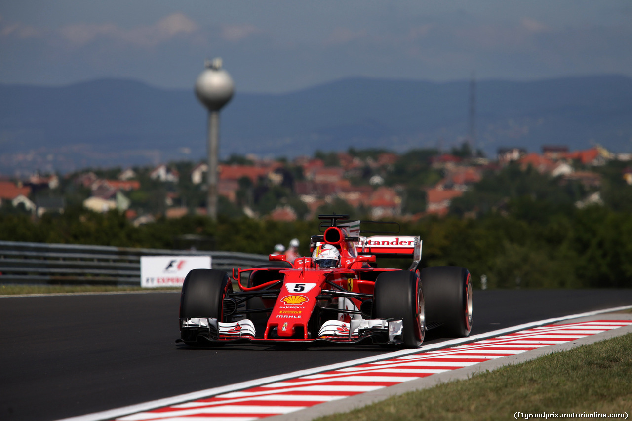 GP UNGHERIA, 28.07.2017 - Prove Libere 1, Sebastian Vettel (GER) Ferrari SF70H