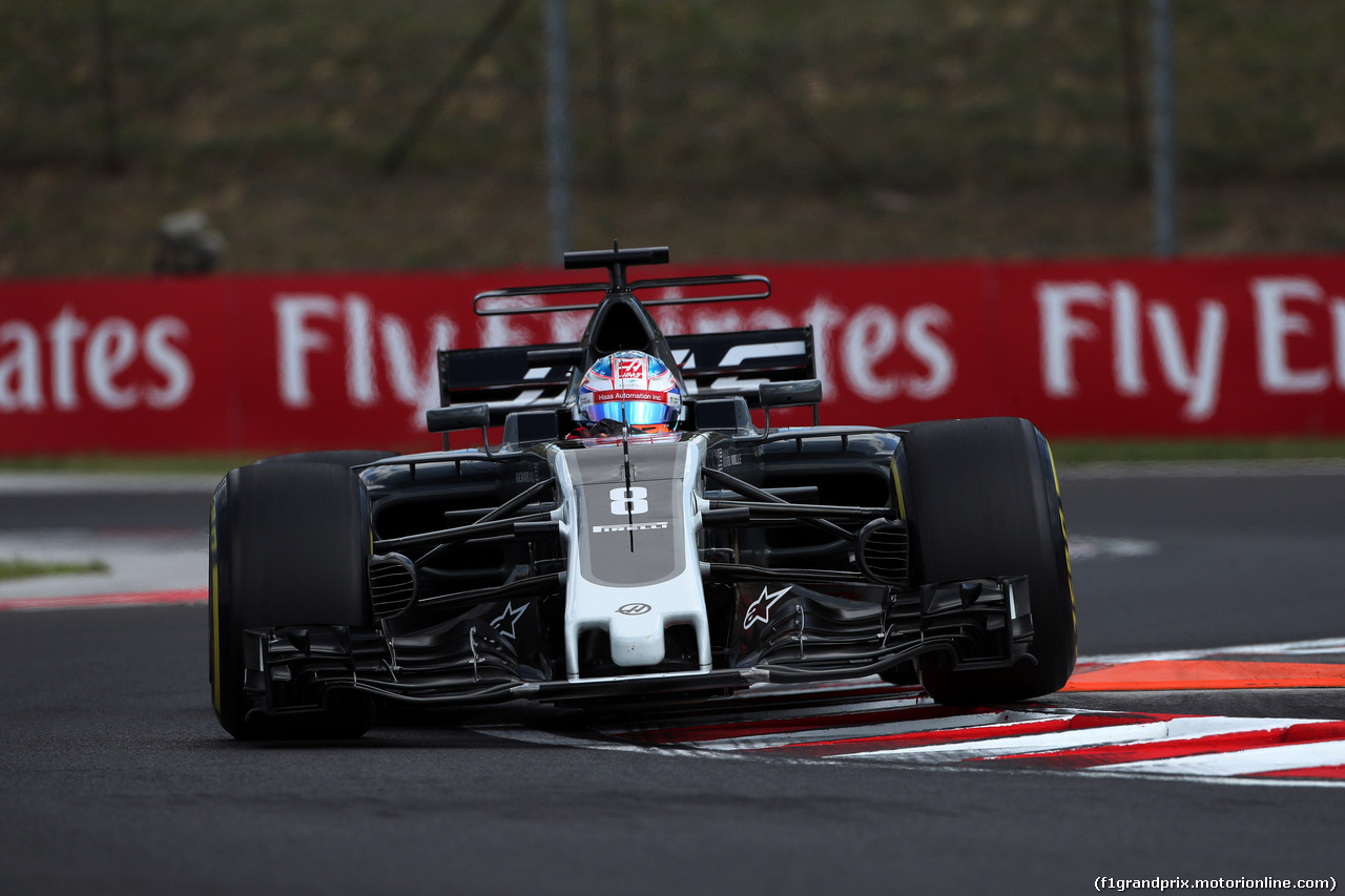 GP UNGHERIA, 28.07.2017 - Prove Libere 1, Romain Grosjean (FRA) Haas F1 Team VF-17