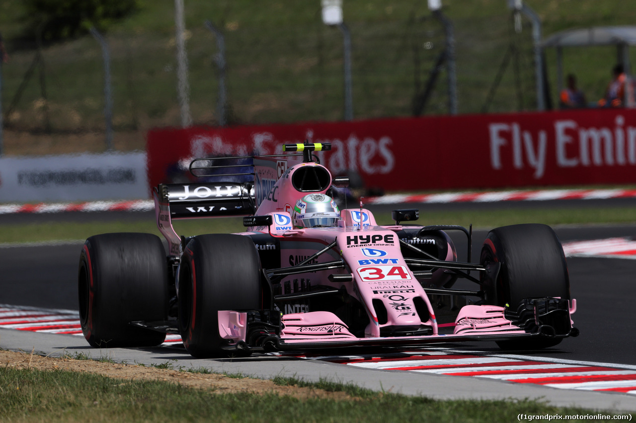 GP UNGHERIA, 28.07.2017 - Prove Libere 1, Alfonso Celis (MEX) Test Driver, Sahara Force India Team Development Driver