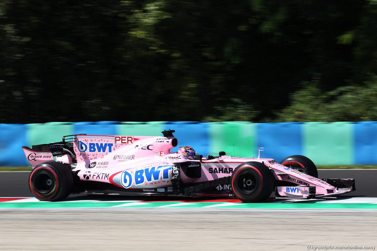 GP UNGHERIA, 28.07.2017 - Prove Libere 1, Sergio Perez (MEX) Sahara Force India F1 VJM010