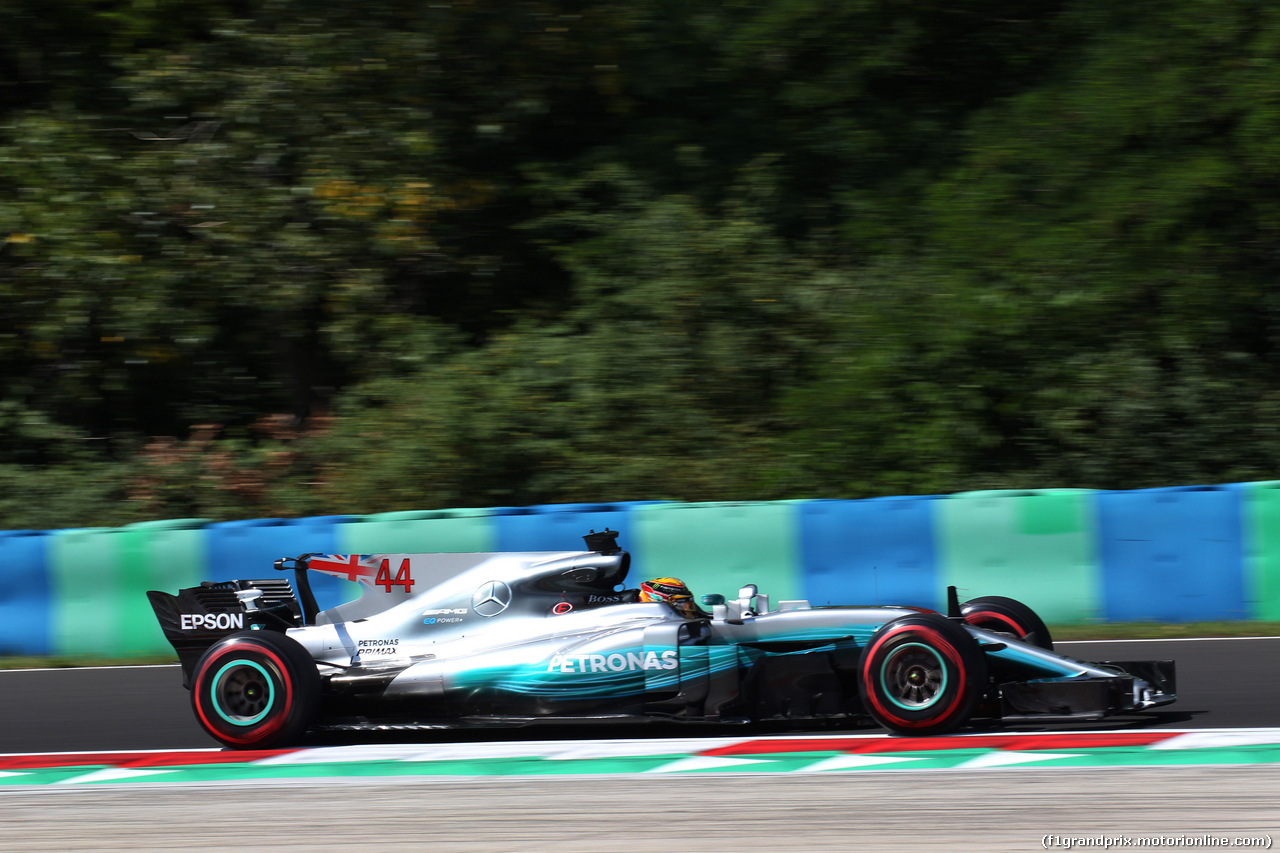 GP UNGHERIA, 28.07.2017 - Prove Libere 1, Lewis Hamilton (GBR) Mercedes AMG F1 W08
