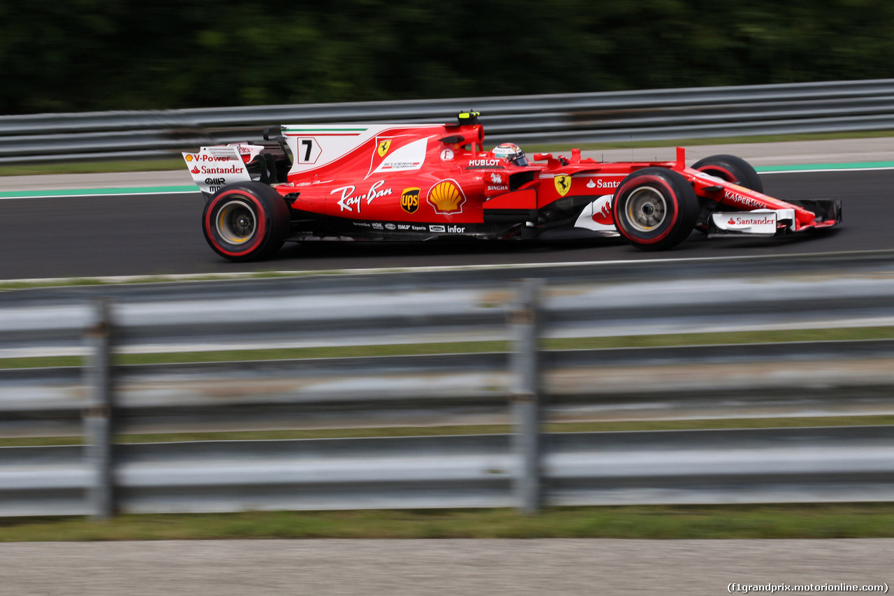 GP UNGHERIA, 28.07.2017 - Prove Libere 1, Kimi Raikkonen (FIN) Ferrari SF70H