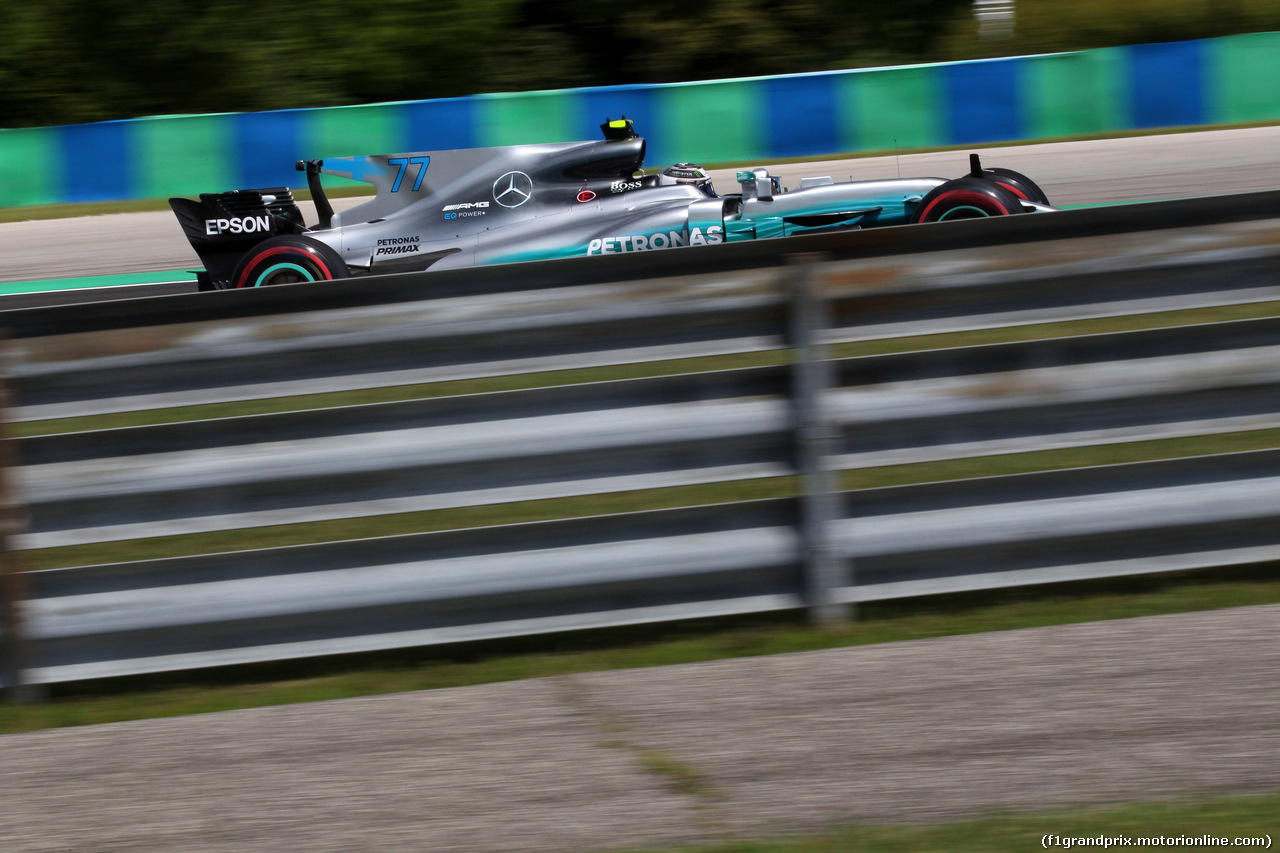 GP UNGHERIA, 28.07.2017 - Prove Libere 1, Valtteri Bottas (FIN) Mercedes AMG F1 W08