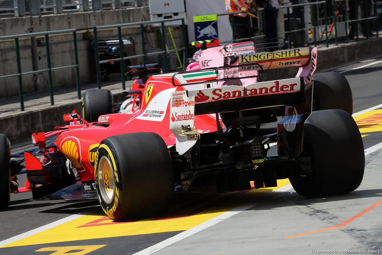 GP UNGHERIA, 28.07.2017 - Prove Libere 2, Sebastian Vettel (GER) Ferrari SF70H
