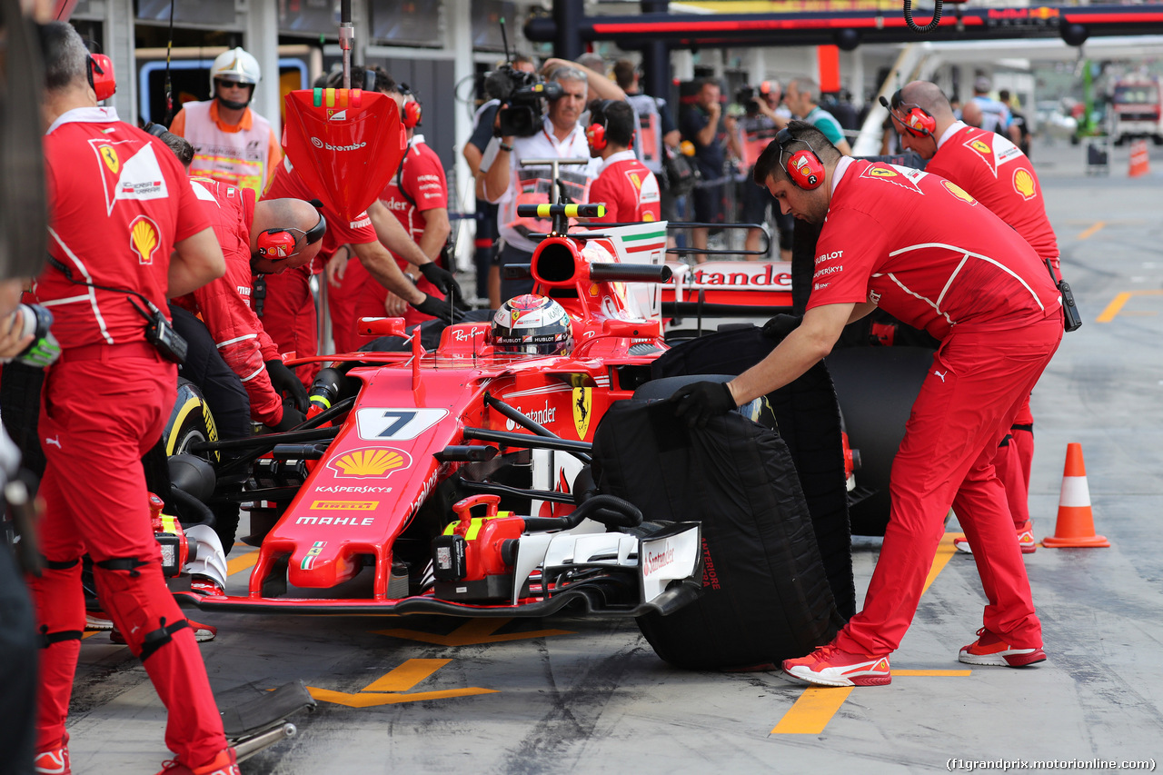 GP UNGHERIA, 28.07.2017 - Prove Libere 2, Kimi Raikkonen (FIN) Ferrari SF70H