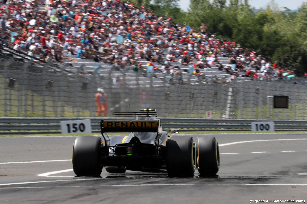 GP UNGHERIA, 28.07.2017 - Prove Libere 2, Jolyon Palmer (GBR) Renault Sport F1 Team RS17