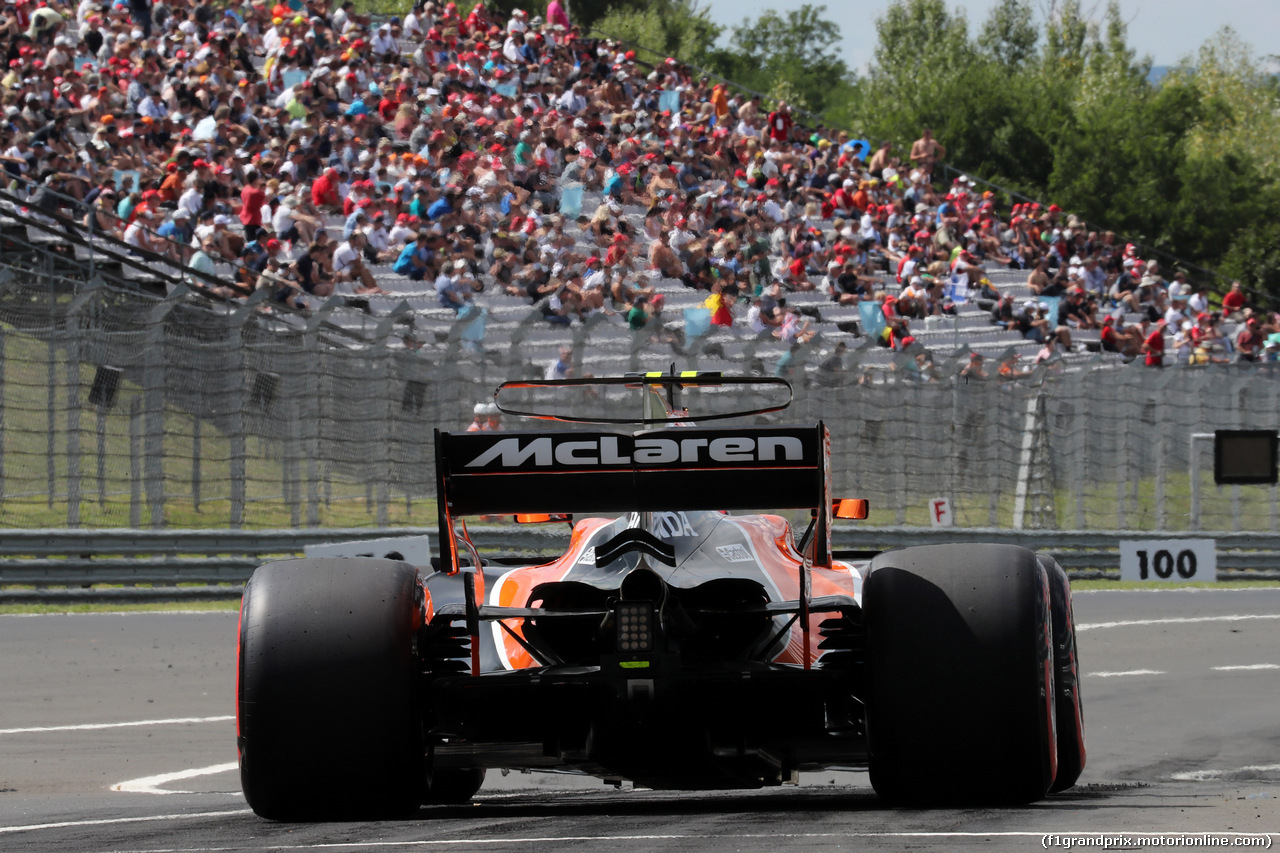 GP UNGHERIA, 28.07.2017 - Prove Libere 2, Stoffel Vandoorne (BEL) McLaren MCL32