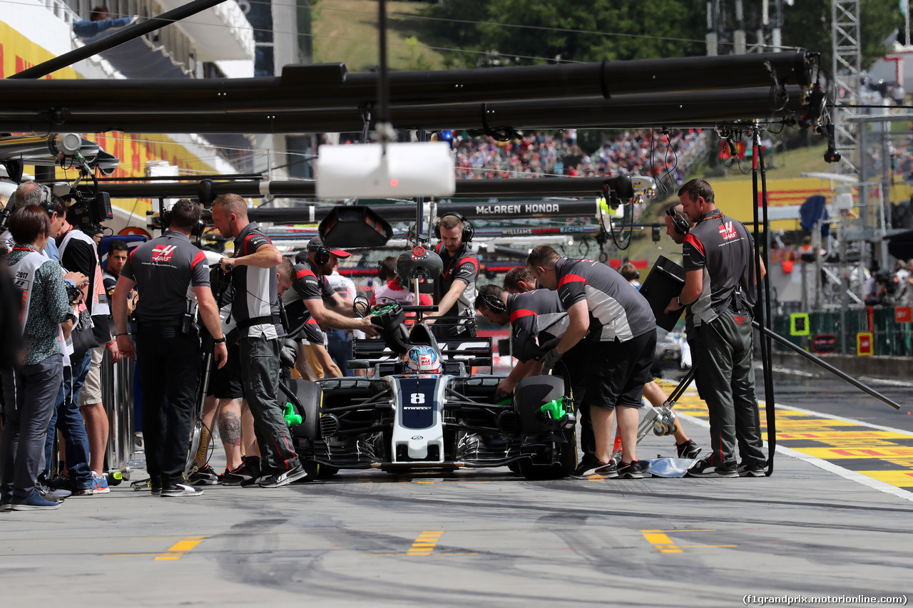 GP UNGHERIA, 28.07.2017 - Prove Libere 2, Romain Grosjean (FRA) Haas F1 Team VF-17