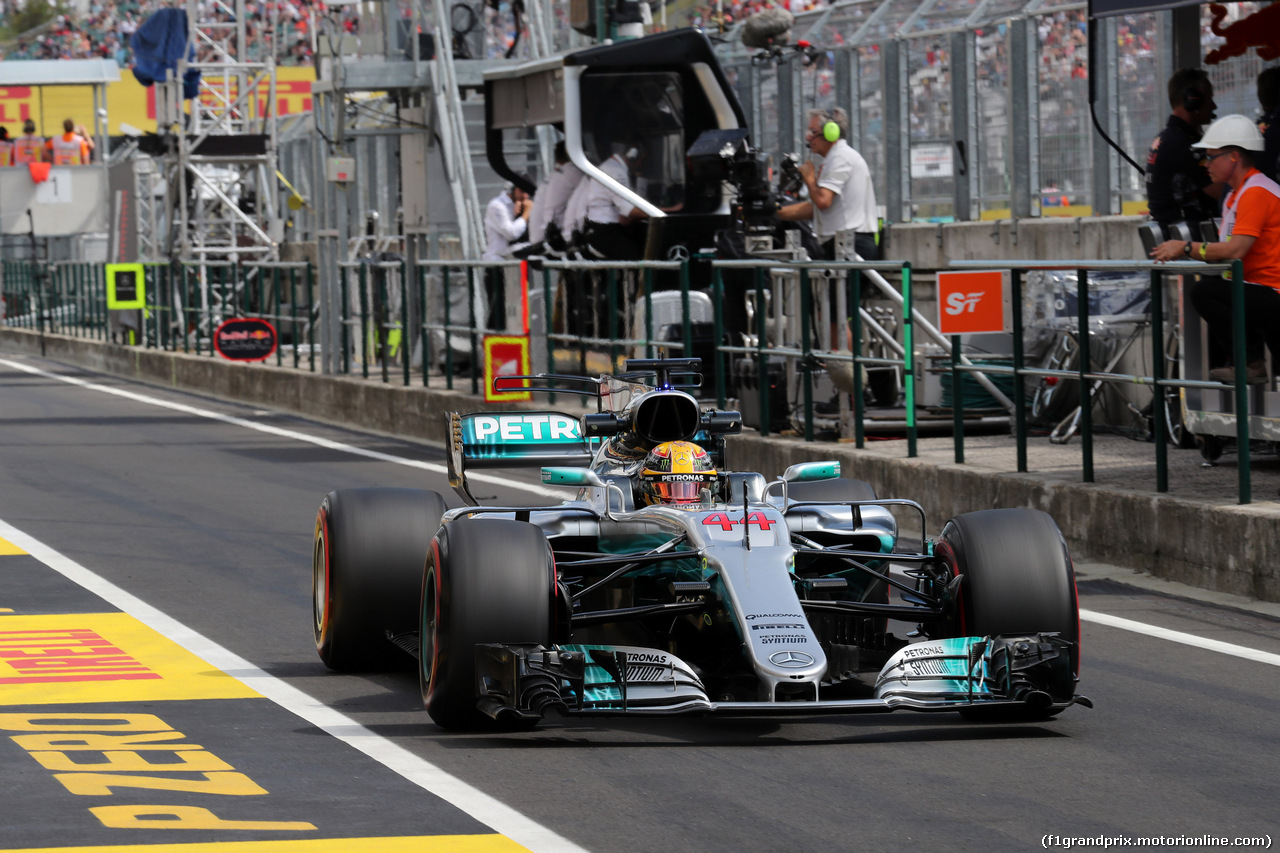 GP UNGHERIA, 28.07.2017 - Prove Libere 2, Lewis Hamilton (GBR) Mercedes AMG F1 W08