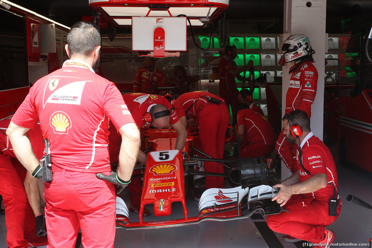 GP UNGHERIA, 28.07.2017 - Prove Libere 2, Sebastian Vettel (GER) Ferrari SF70H