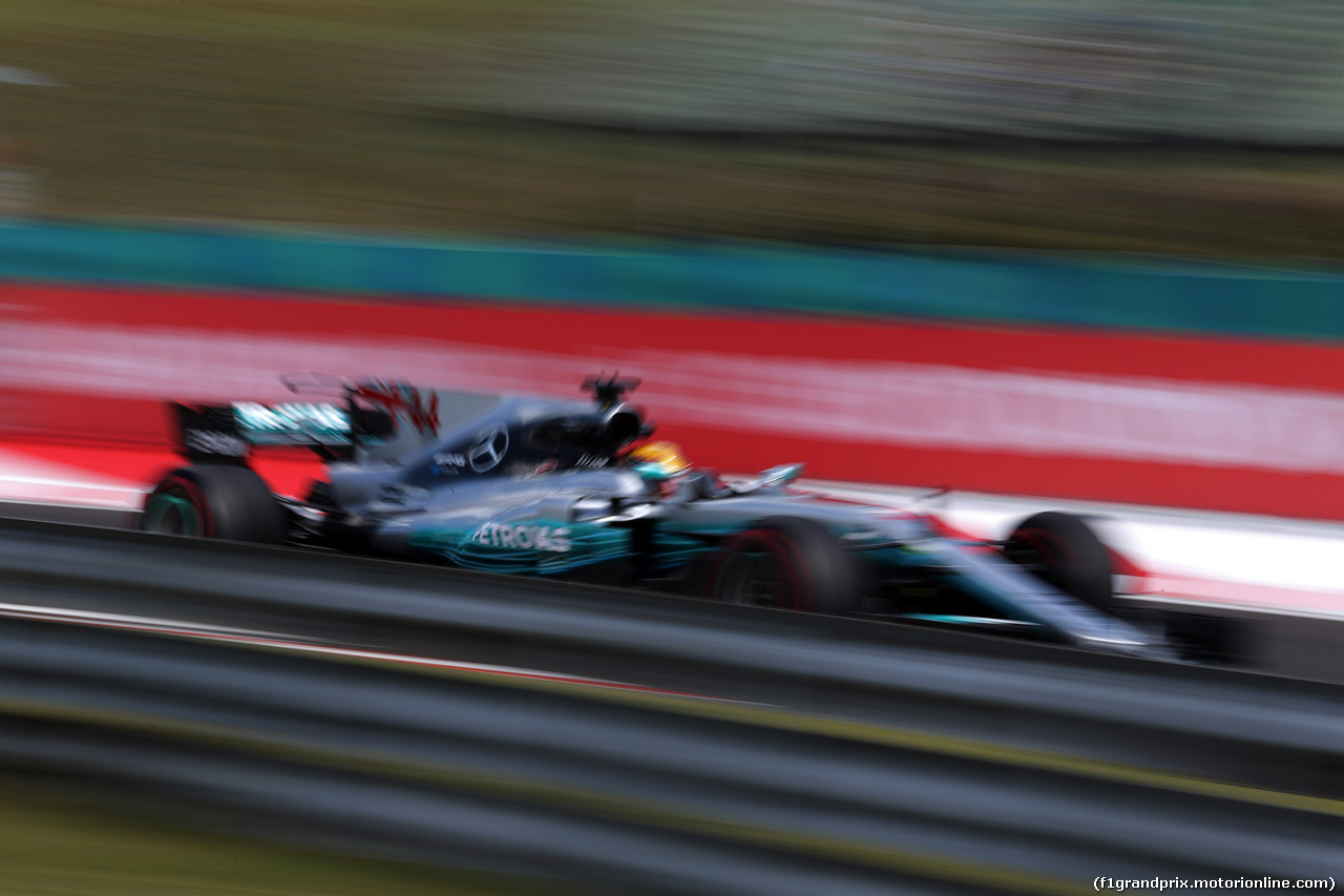 GP UNGHERIA, 28.07.2017 - Prove Libere 2, Lewis Hamilton (GBR) Mercedes AMG F1 W08