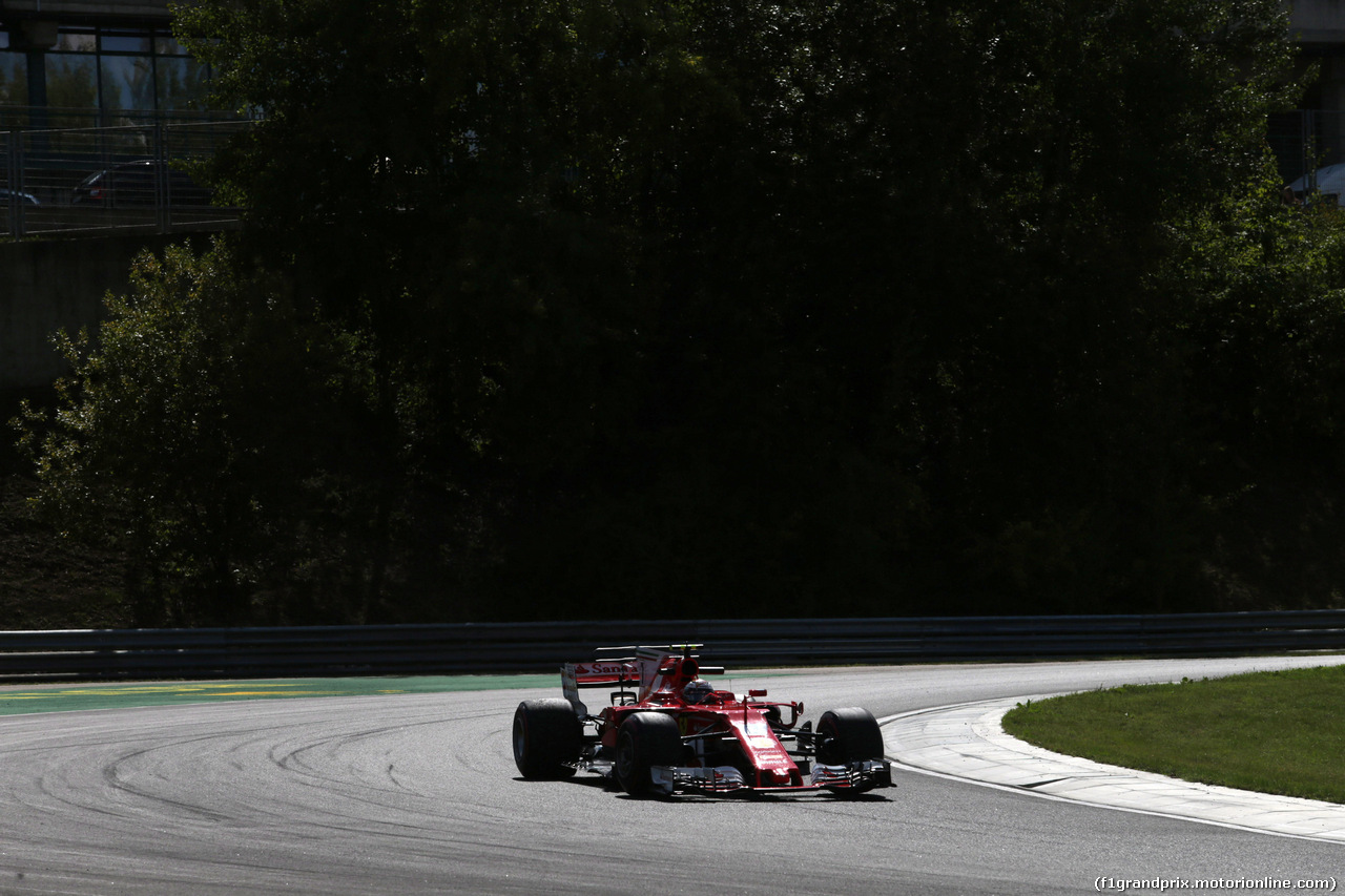 GP UNGHERIA, 28.07.2017 - Prove Libere 2, Kimi Raikkonen (FIN) Ferrari SF70H