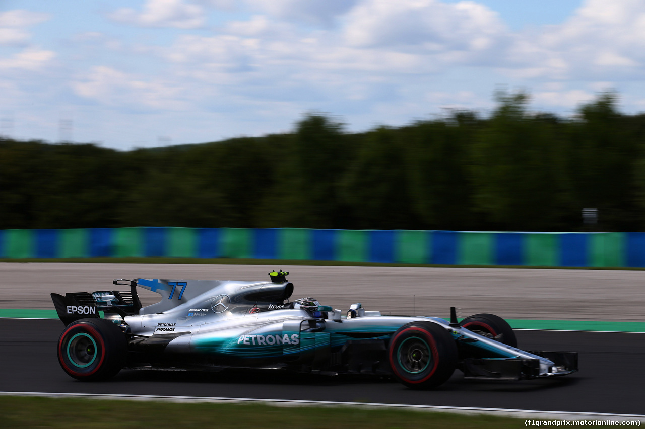 GP UNGHERIA, 28.07.2017 - Prove Libere 2, Valtteri Bottas (FIN) Mercedes AMG F1 W08