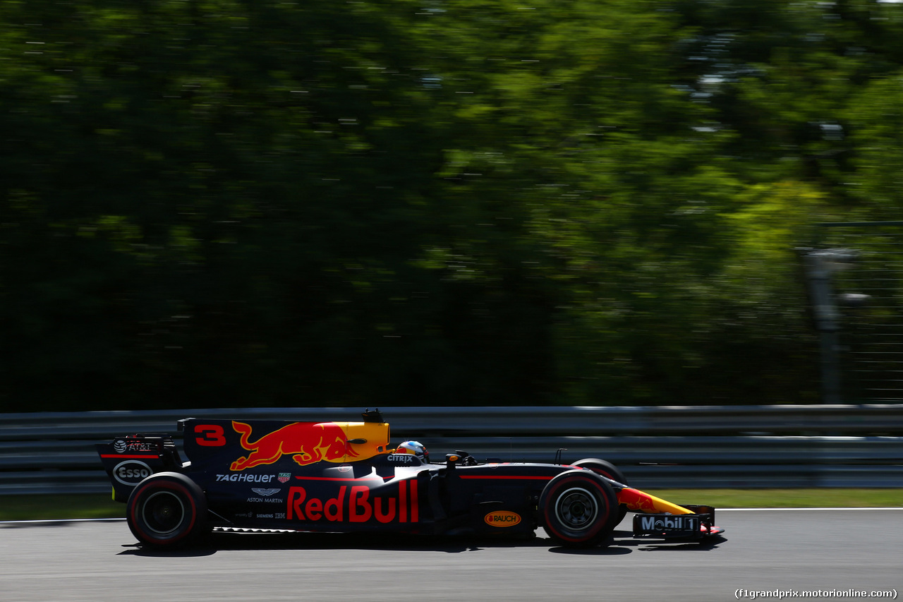 GP UNGHERIA, 28.07.2017 - Prove Libere 2, Daniel Ricciardo (AUS) Red Bull Racing RB13