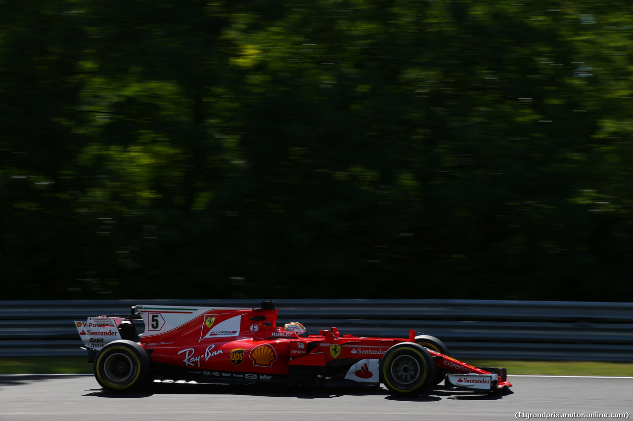 GP UNGHERIA, 28.07.2017 - Prove Libere 2, Kimi Raikkonen (FIN) Ferrari SF70H