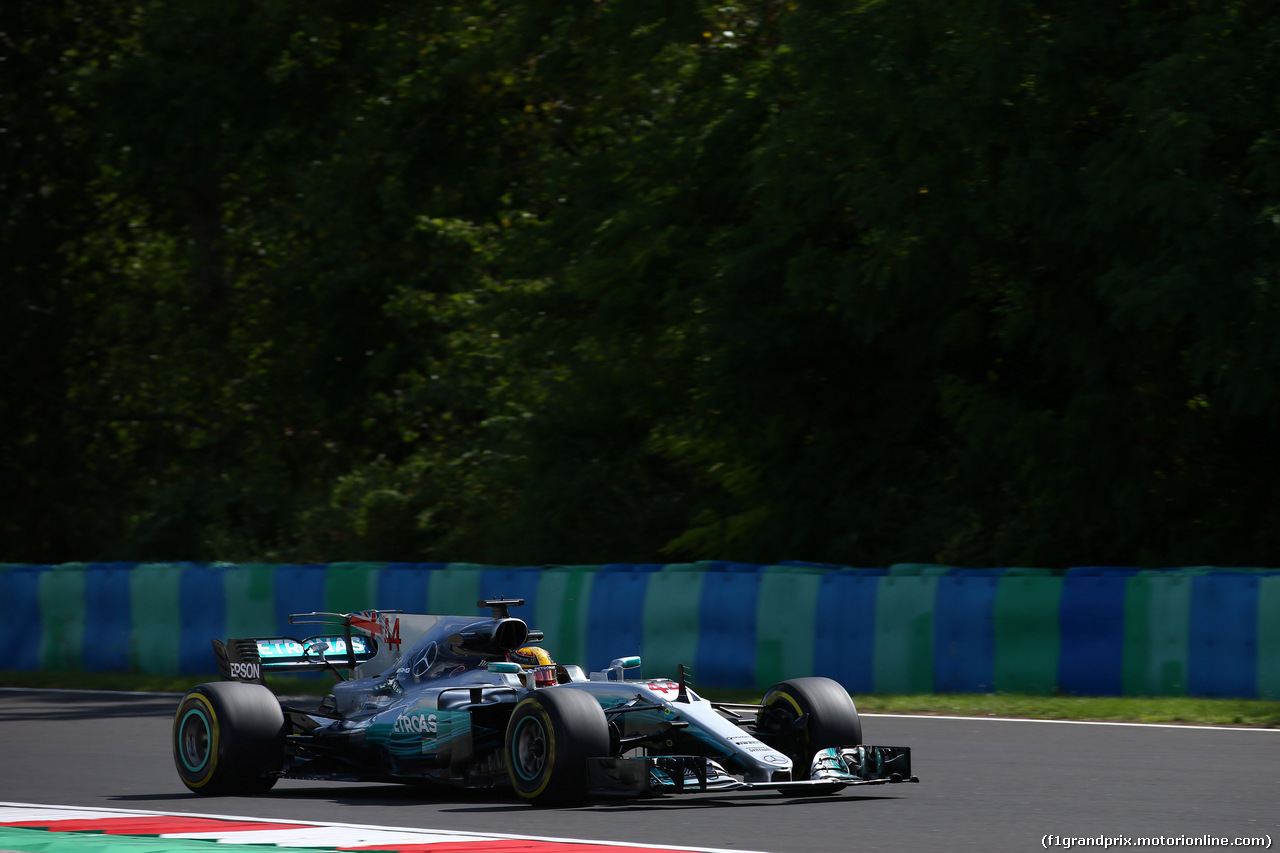GP UNGHERIA, 28.07.2017 - Prove Libere 2, Lewis Hamilton (GBR) Mercedes AMG F1 W08