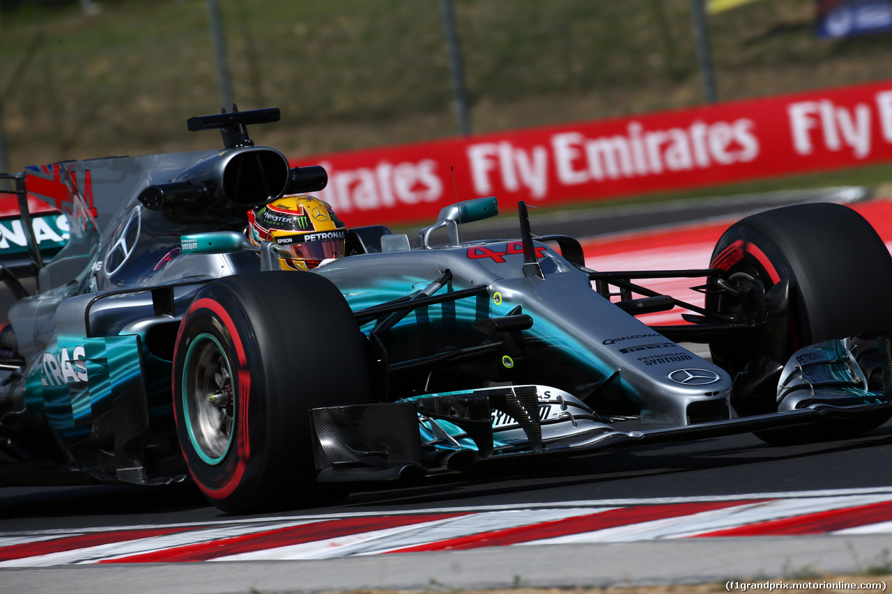 GP UNGHERIA, 28.07.2017 - Prove Libere 2, Lewis Hamilton (GBR) Mercedes AMG F1 W08