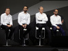 RENAULT RS17, (L to R): Bob Bell (GBR) Renault Sport F1 Team Chief Technical Officer with Cyril Abiteboul (FRA) Renault Sport F1 Managing Director; Jerome Stoll (FRA) Renault Sport F1 President; e Thierry Koskas, Renault Executive Vice President of Sales e Marketing.
21.02.2017.