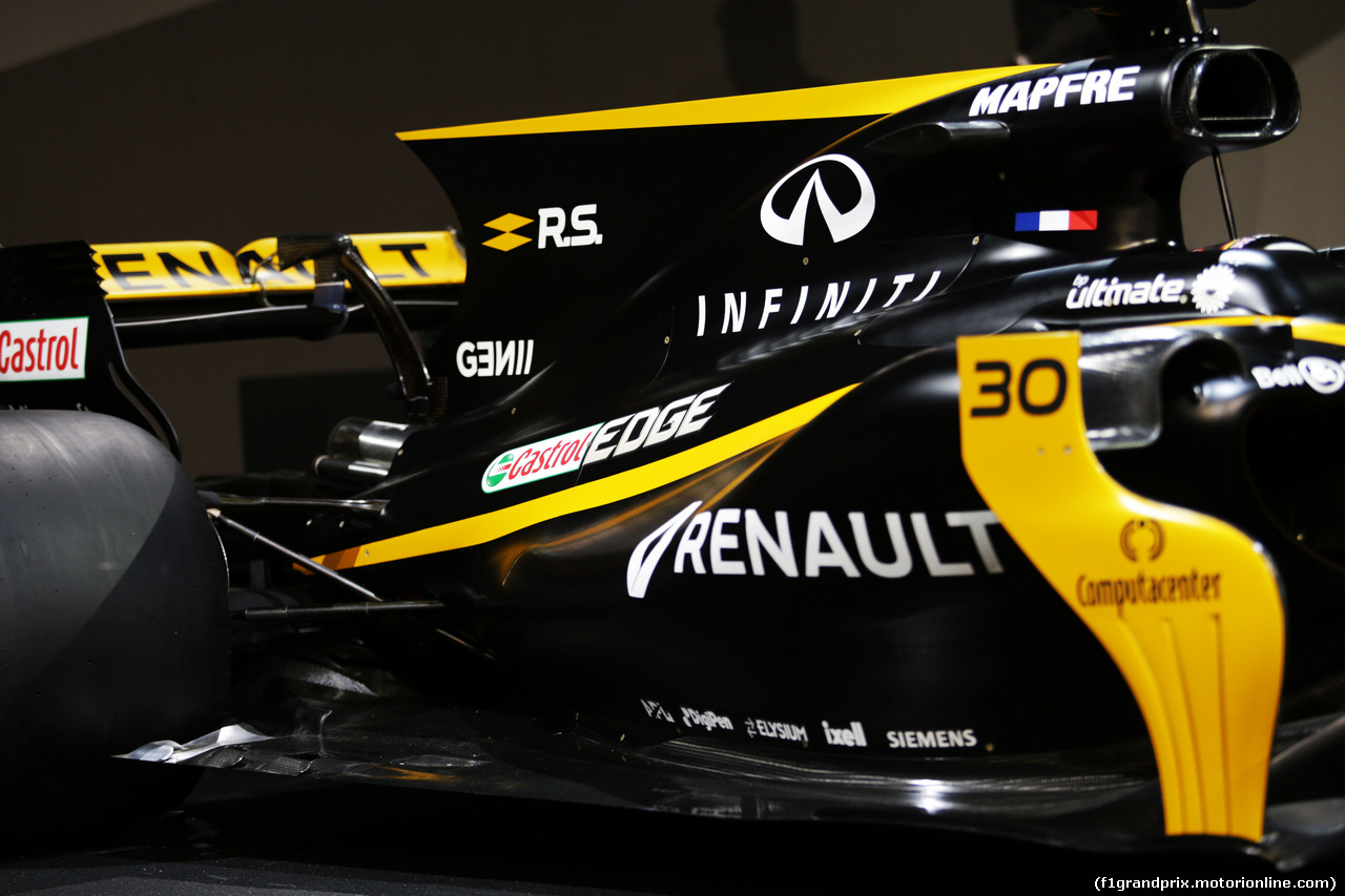 RENAULT RS17, Renault Sport F1 Team RS17 engine cover e rear wing.
21.02.2017.