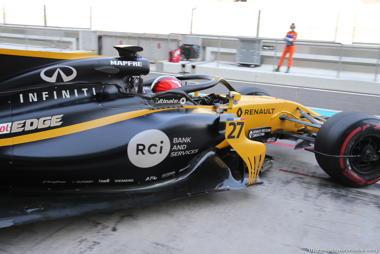 TEST ABU DHABI 28 NOVEMBRE, Nico Hulkenberg (GER) Renault Sport F1 Team 
28.11.2017.