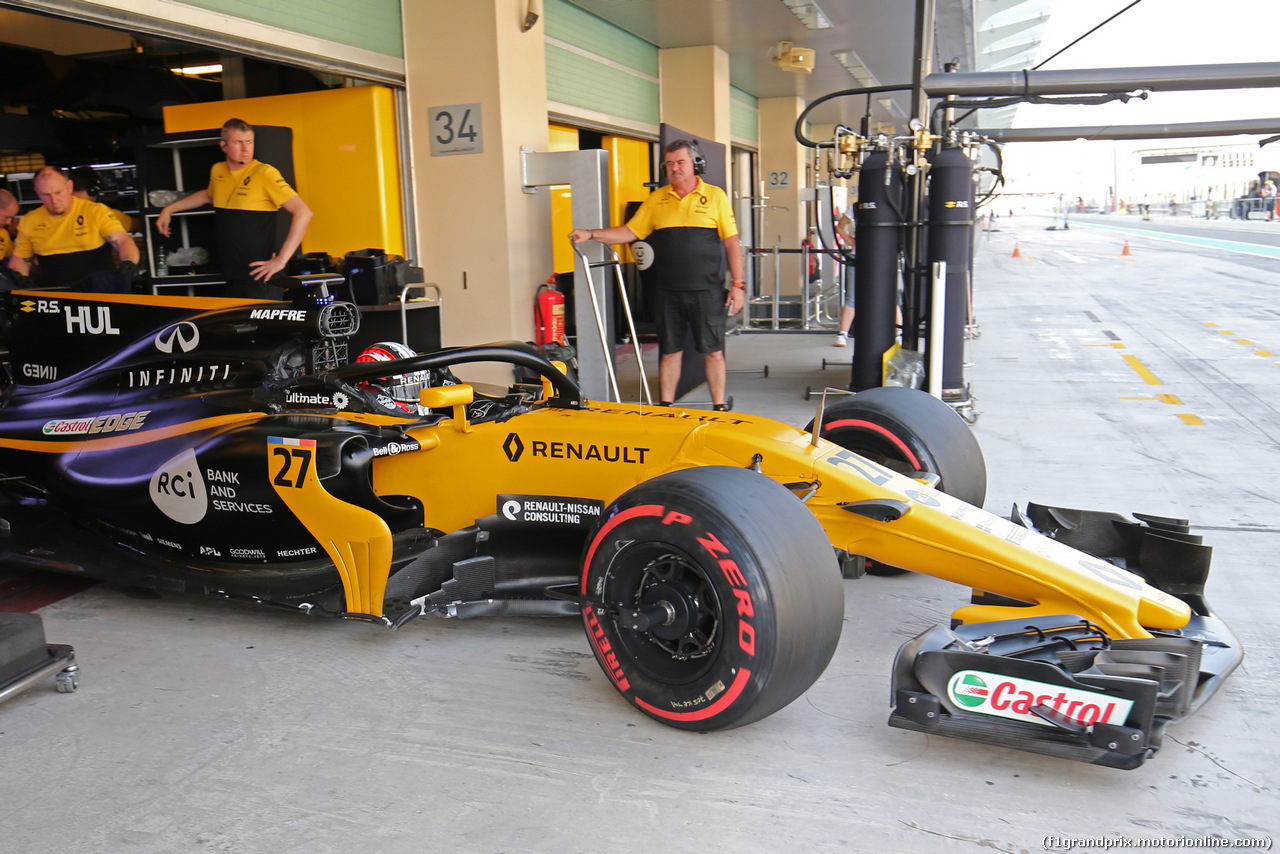 TEST ABU DHABI 28 NOVEMBRE, Nico Hulkenberg (GER) Renault Sport F1 Team 
28.11.2017.