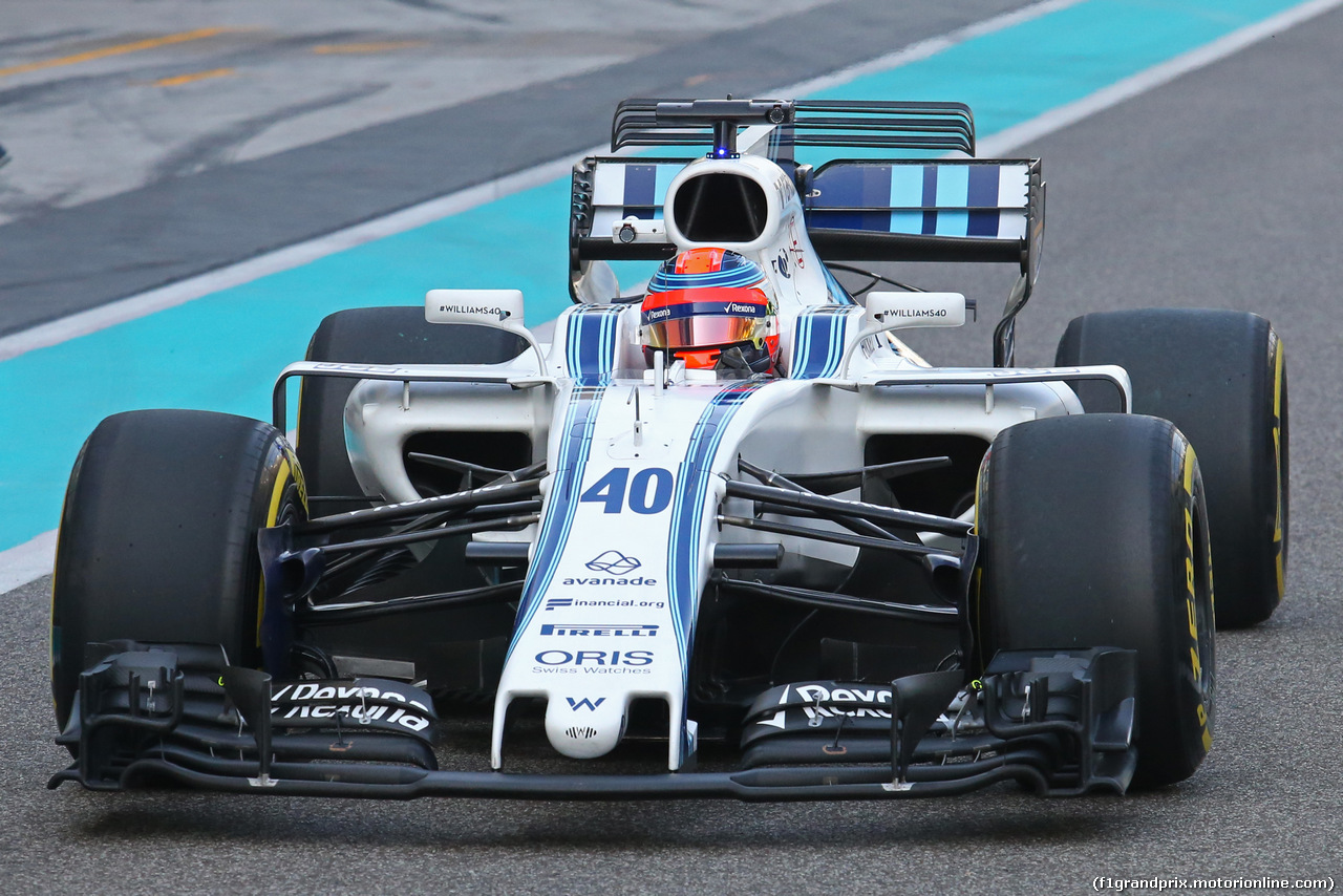 TEST ABU DHABI 28 NOVEMBRE, Robert Kubica (POL), Williams F1 Team 
28.11.2017.