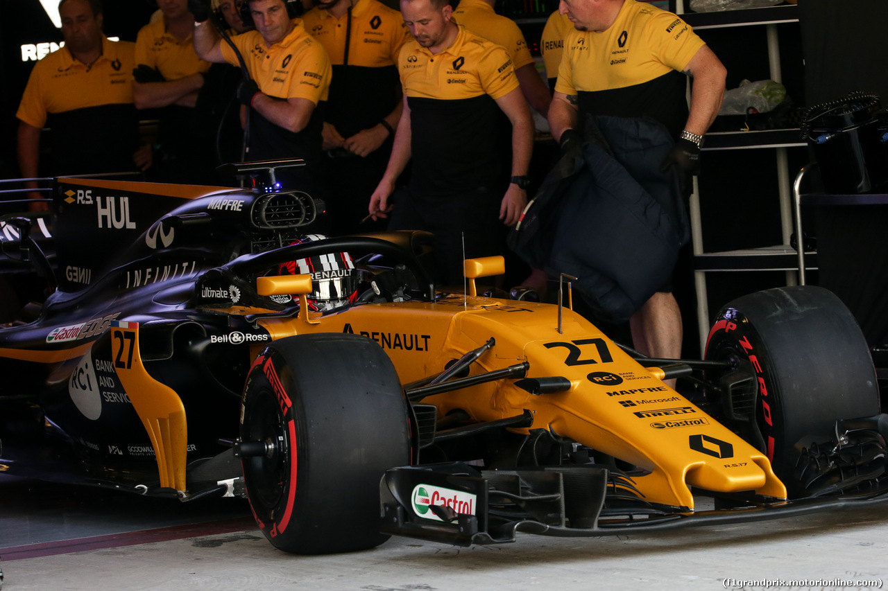 TEST ABU DHABI 28 NOVEMBRE, Nico Hulkenberg (GER) Renault Sport F1 Team RS17. 28.11.2017.