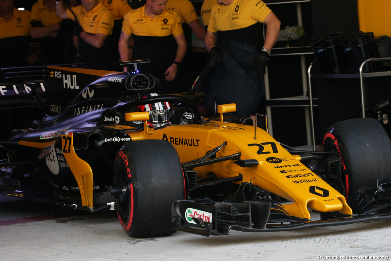 TEST ABU DHABI 28 NOVEMBRE, Nico Hulkenberg (GER) Renault Sport F1 Team RS17. 28.11.2017.