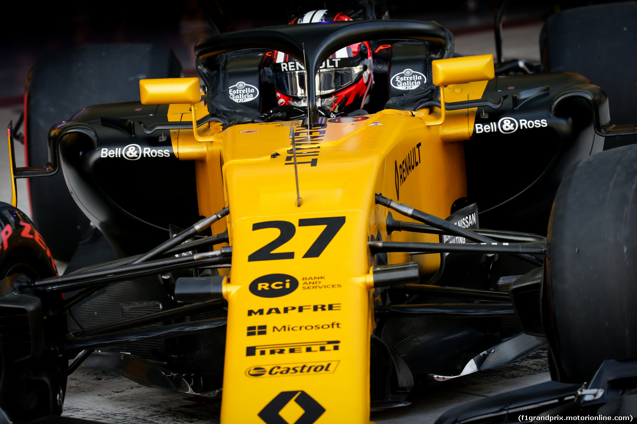 TEST ABU DHABI 28 NOVEMBRE, Nico Hulkenberg (GER) Renault Sport F1 Team RS17. 28.11.2017.