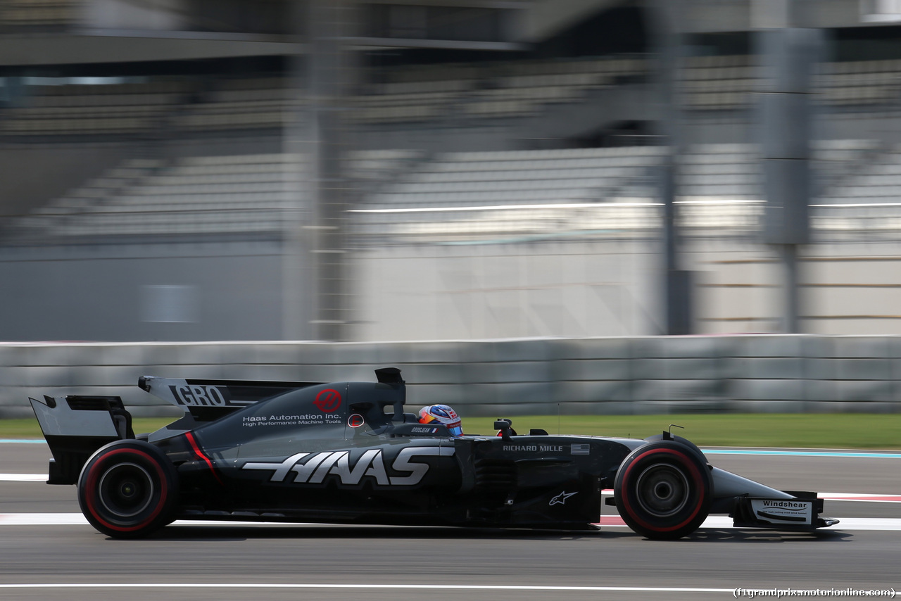 TEST ABU DHABI 28 NOVEMBRE, Romain Grosjean (FRA) Haas F1 Team 
28.11.2017.