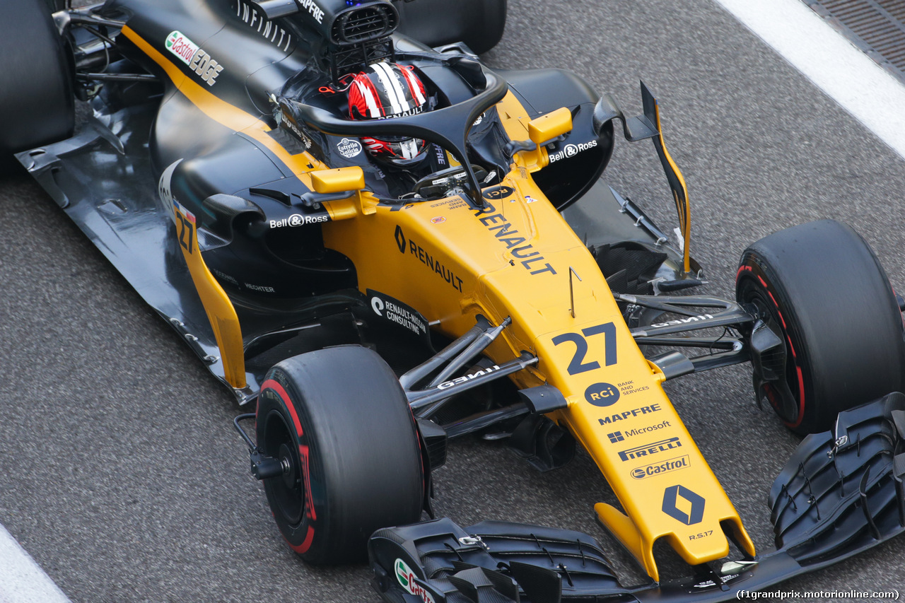 TEST ABU DHABI 28 NOVEMBRE, Nico Hulkenberg (GER) Renault Sport F1 Team RS17. 
28.11.2017.