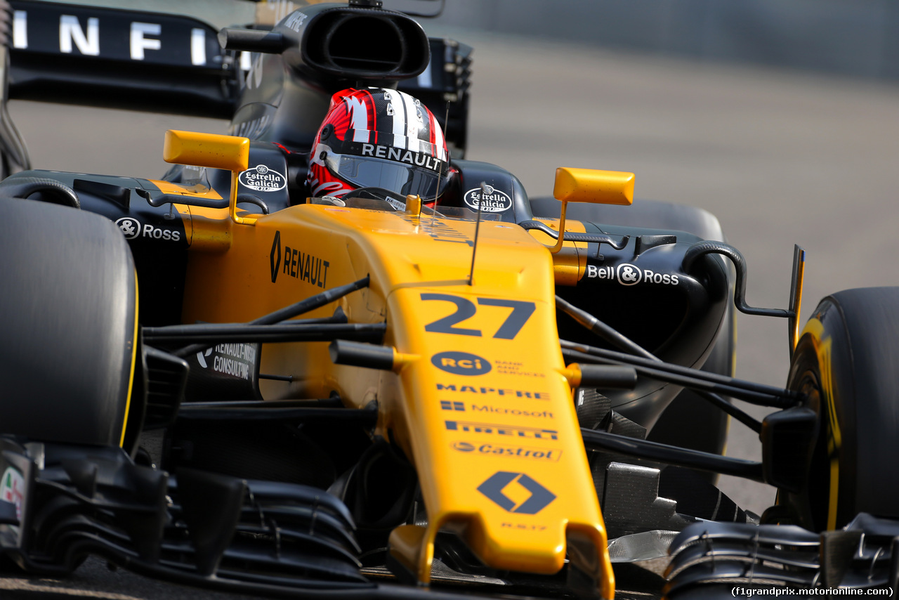 TEST ABU DHABI 28 NOVEMBRE, Nico Hulkenberg (GER) Renault Sport F1 Team 
28.11.2017. F