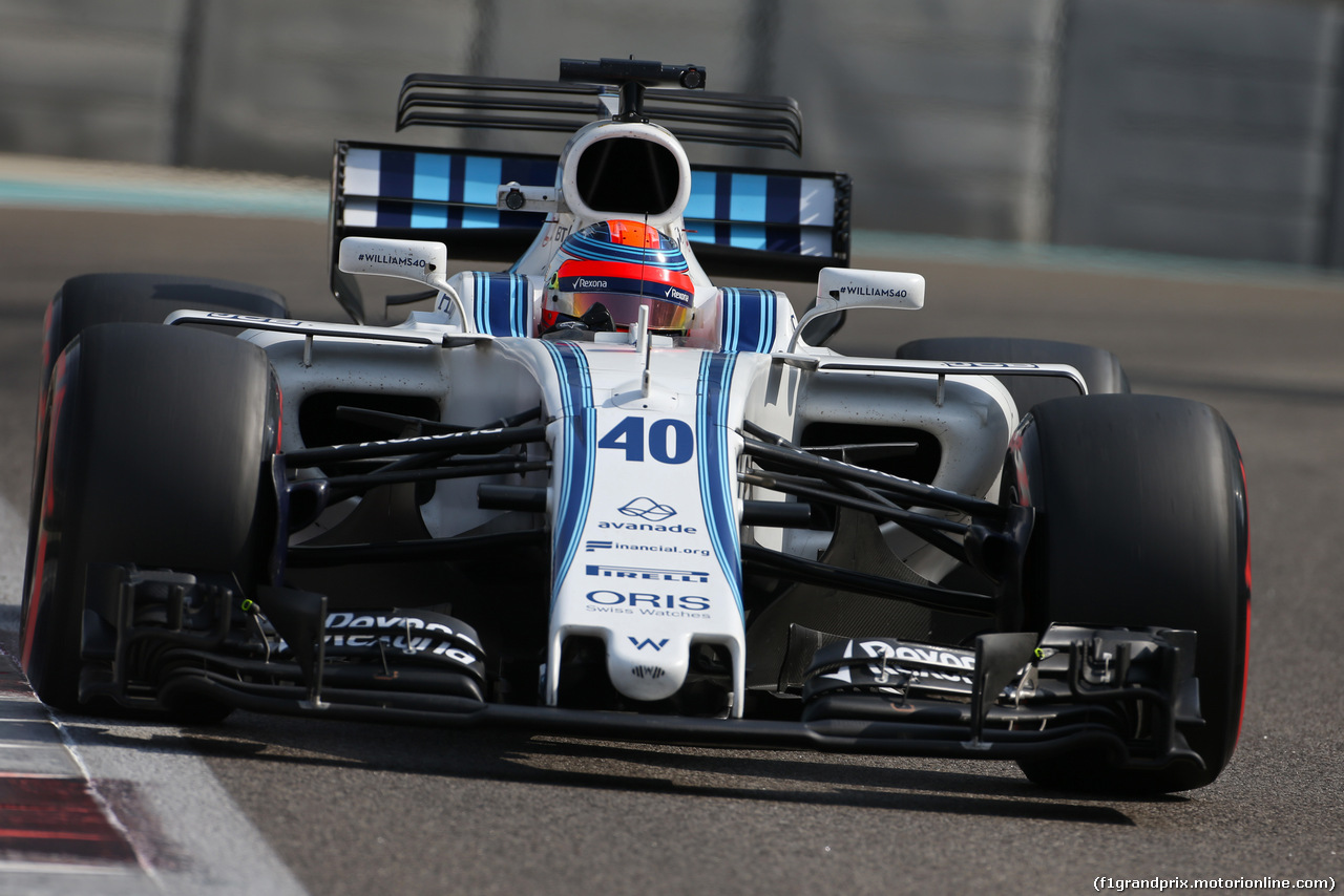 TEST ABU DHABI 28 NOVEMBRE, Robert Kubica (POL), Williams F1 Team 
28.11.2017.