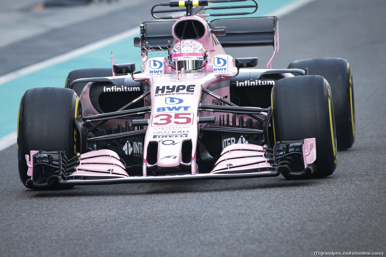 TEST ABU DHABI 28 NOVEMBRE, Nikita Mazepin Sahara Force India F1 VJM10. 
28.11.2017.
