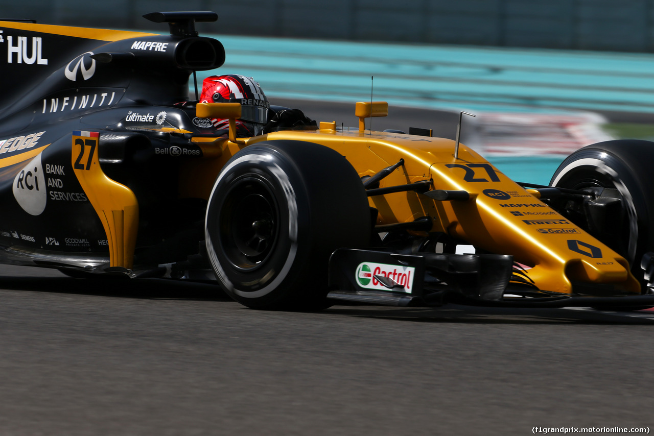 TEST ABU DHABI 28 NOVEMBRE, Nico Hulkenberg (GER) Renault Sport F1 Team 
28.11.2017.