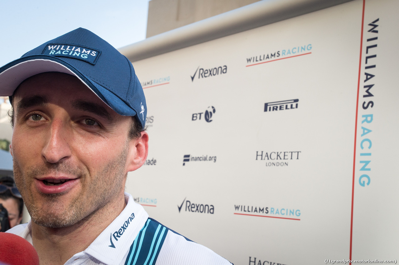 TEST ABU DHABI 28 NOVEMBRE, Robert Kubica (POL), Williams F1 Team. 28.11.2017.