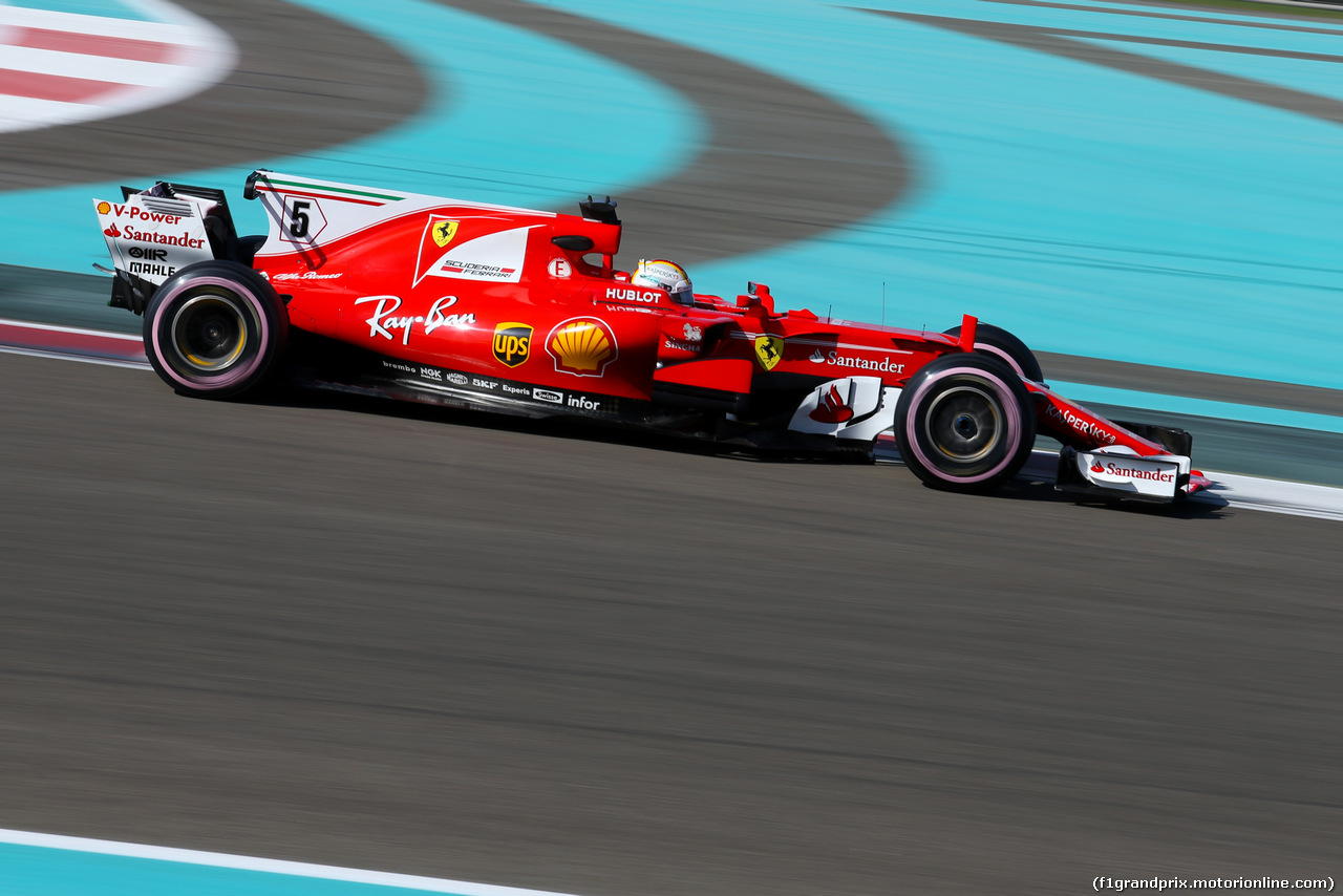 TEST F1 ABU DHABI 29 NOVEMBRE, Sebastian Vettel (GER) Ferrari 
29.11.2017.