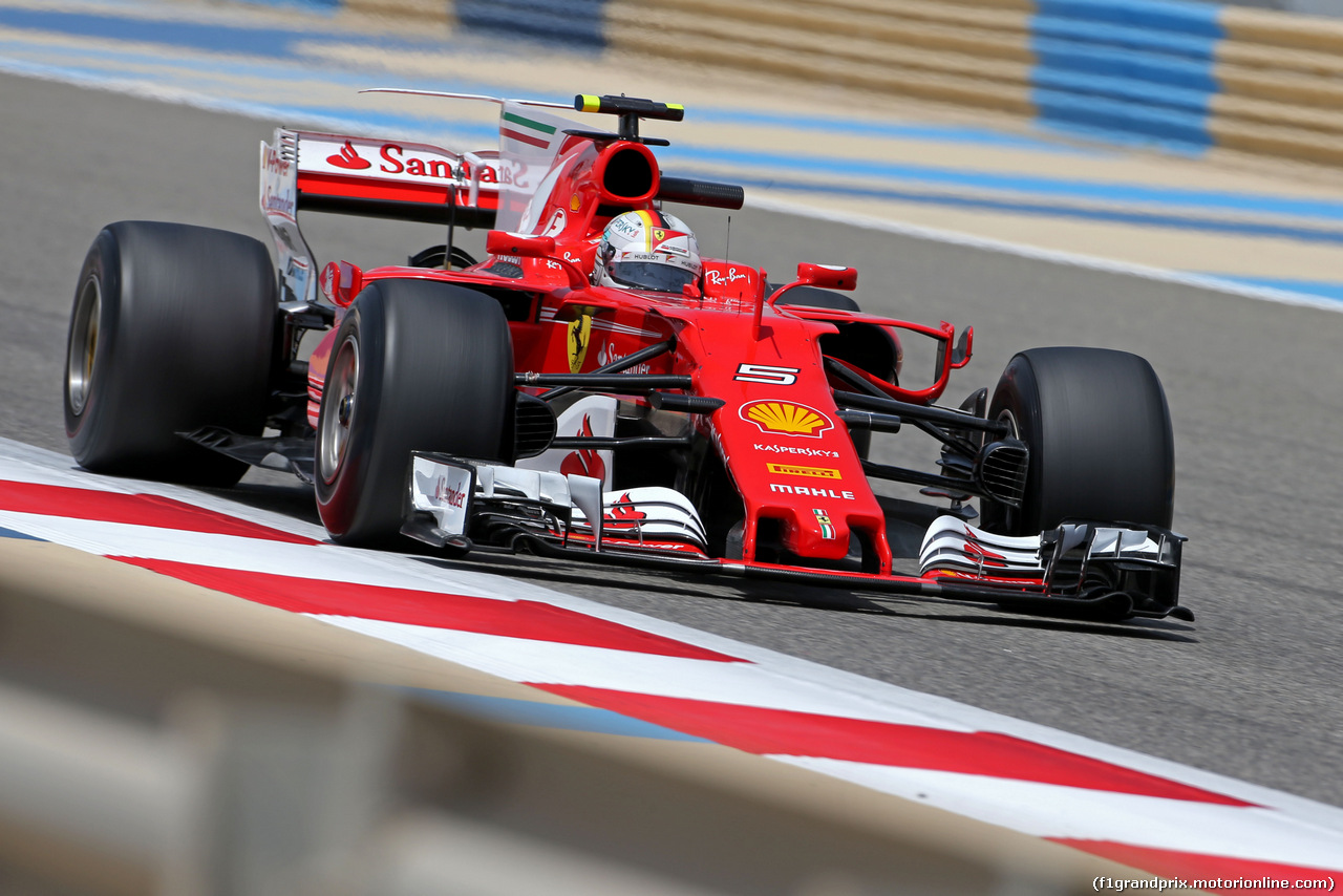 TEST F1 BAHRAIN 18 APRILE, Sebastian Vettel (GER) Ferrari 
18.04.2017.