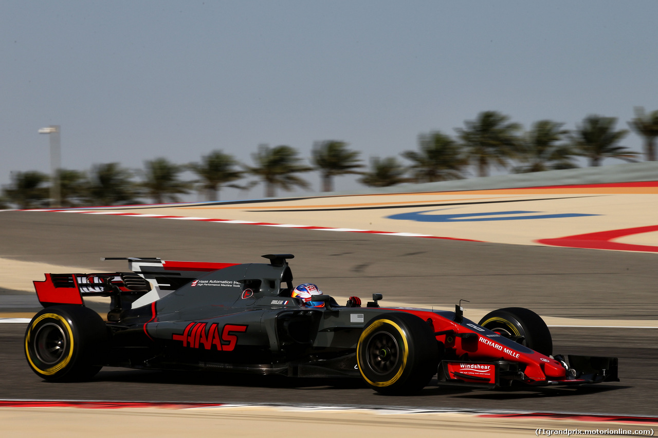 TEST F1 BAHRAIN 18 APRILE, Romain Grosjean (FRA) Haas F1 Team VF-17.
18.04.2017.