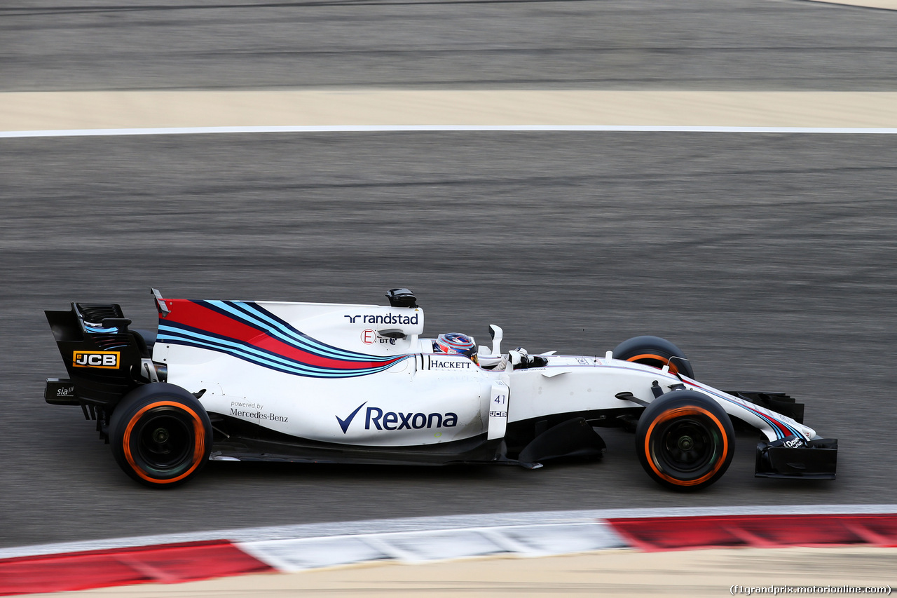 TEST F1 BAHRAIN 19 APRILE, Gary Paffett (GBR) Williams FW40 Test Driver.
19.04.2017.