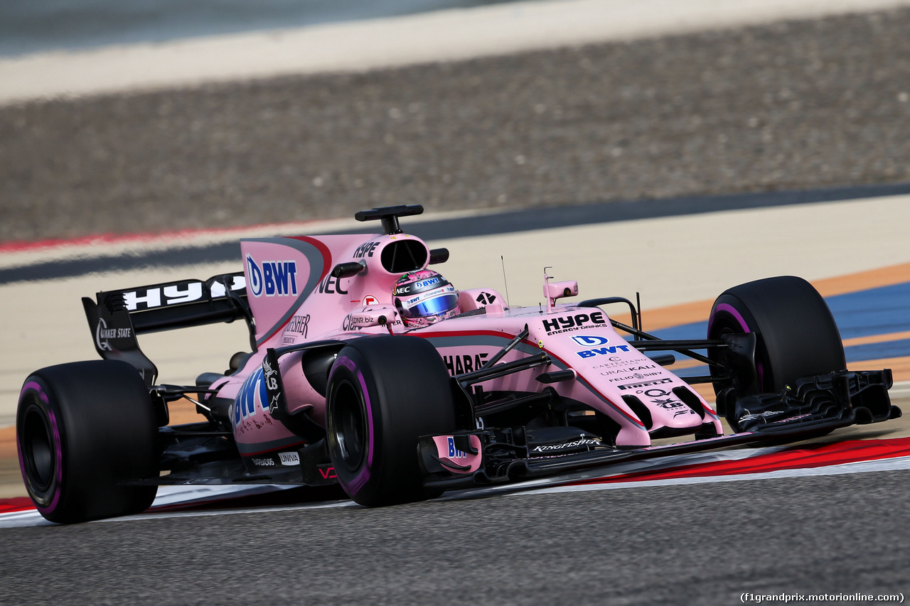 TEST F1 BAHRAIN 19 APRILE, Sergio Perez (MEX) Sahara Force India F1 VJM10.
19.04.2017.