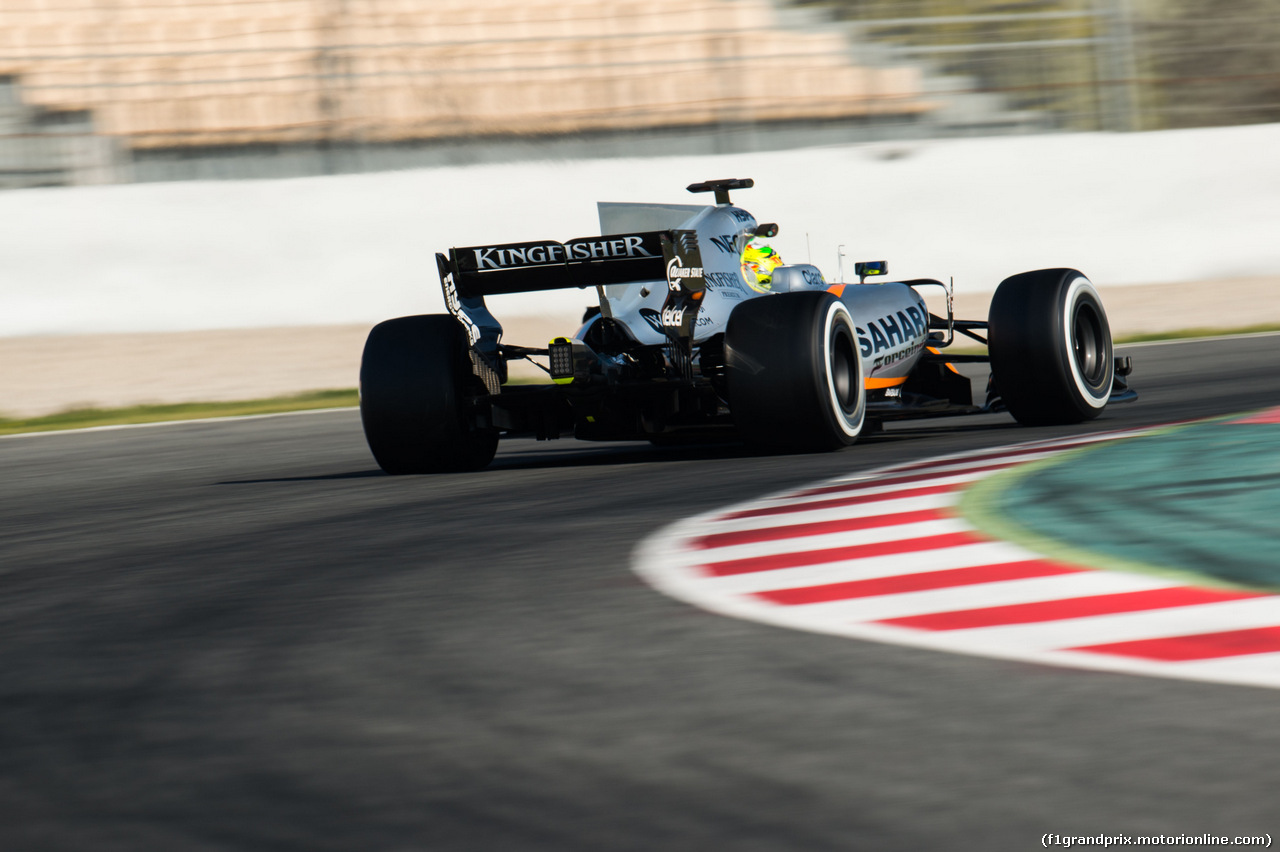 TEST F1 BARCELLONA 10 MARZO, Sergio Perez (MEX) Sahara Force India F1 VJM10.
10.03.2017.