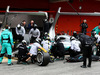 TEST F1 BARCELLONA 1 MARZO, Valtteri Bottas (FIN) Mercedes AMG F1 W08 practices a pit stop.
01.03.2017.