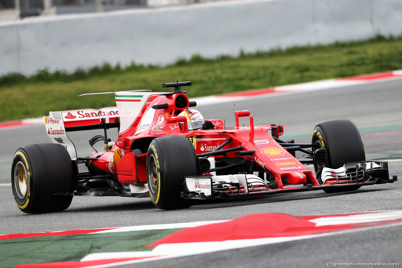 TEST F1 BARCELLONA 1 MARZO, Sebastian Vettel (GER) Ferrari SF70H.
01.03.2017.