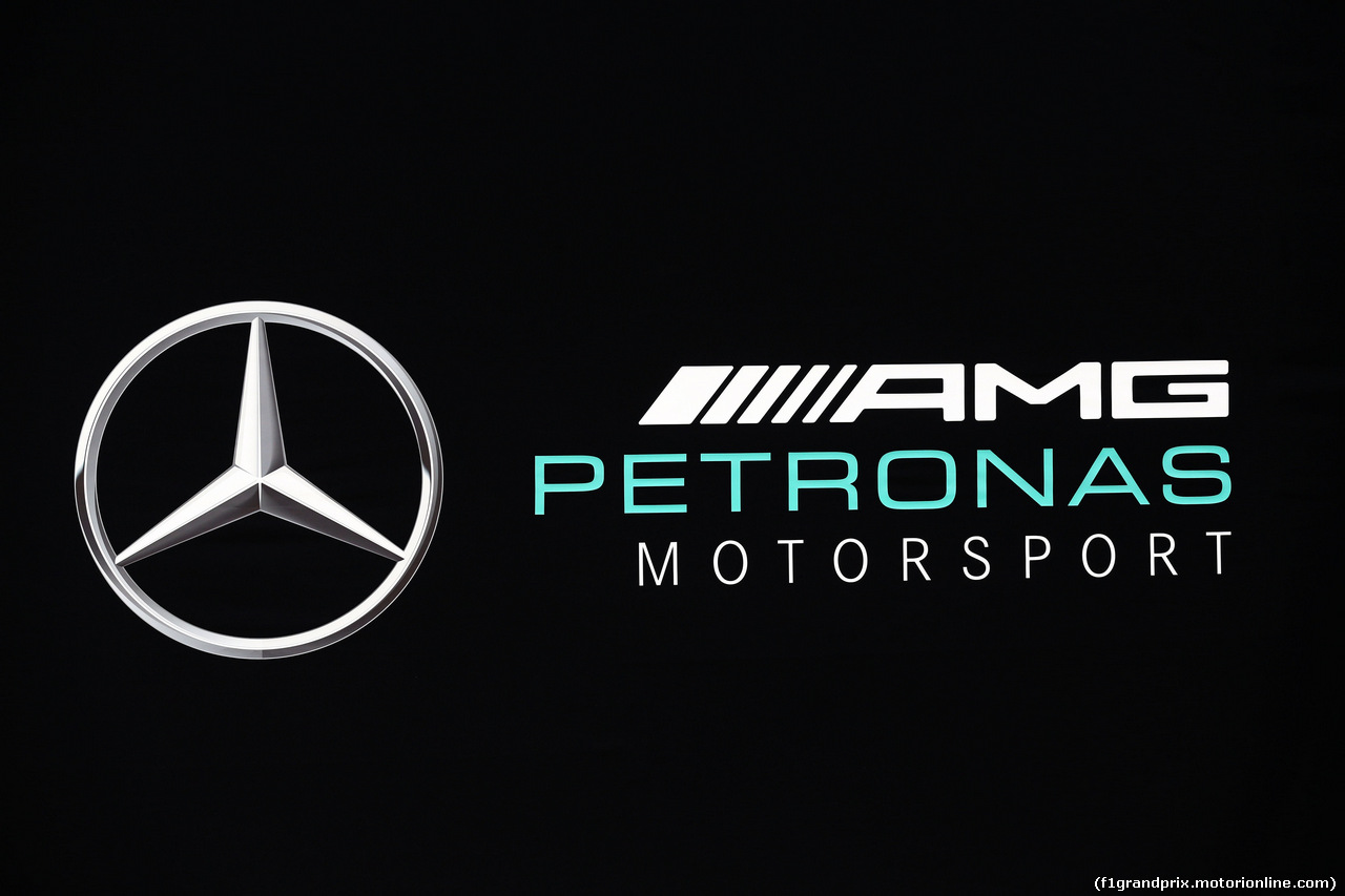 TEST F1 BARCELLONA 1 MARZO, Mercedes AMG F1 logo.
01.03.2017.