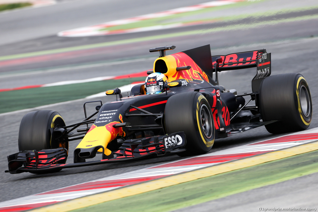 TEST F1 BARCELLONA 1 MARZO, Daniel Ricciardo (AUS) Red Bull Racing RB13.
01.03.2017.