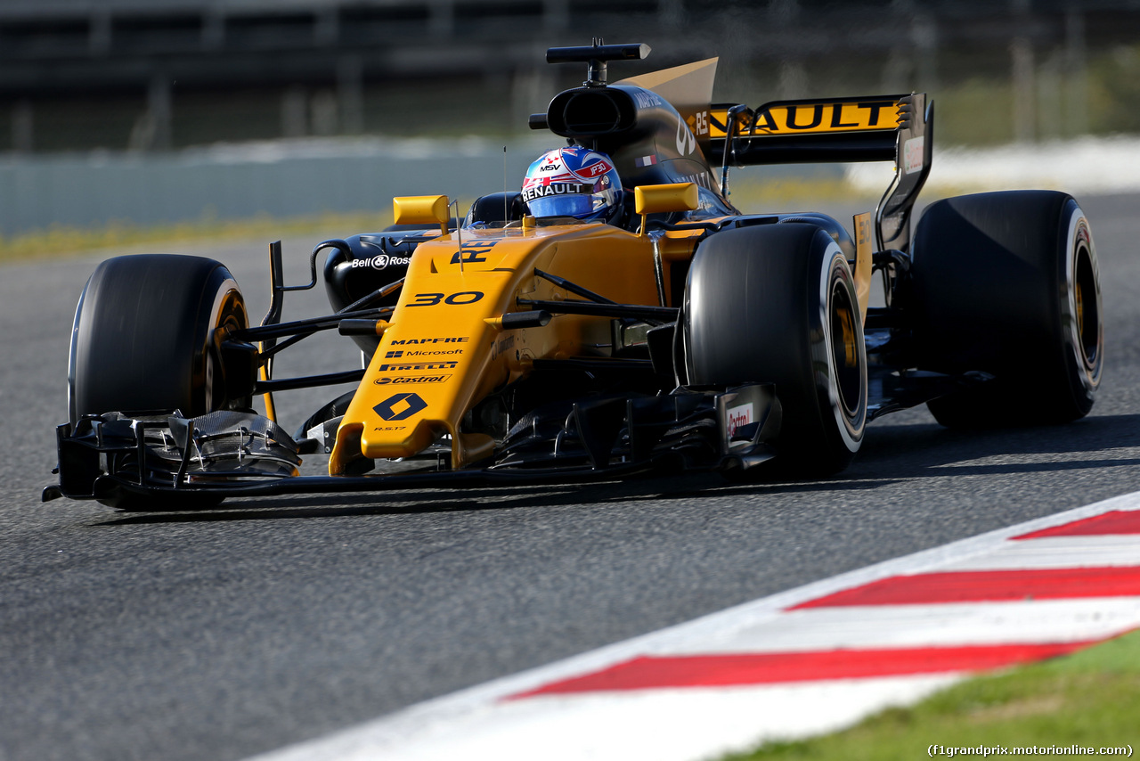 TEST F1 BARCELLONA 1 MARZO, Jolyon Palmer (GBR) Renault Sport F1 Team  
01.03.2017.