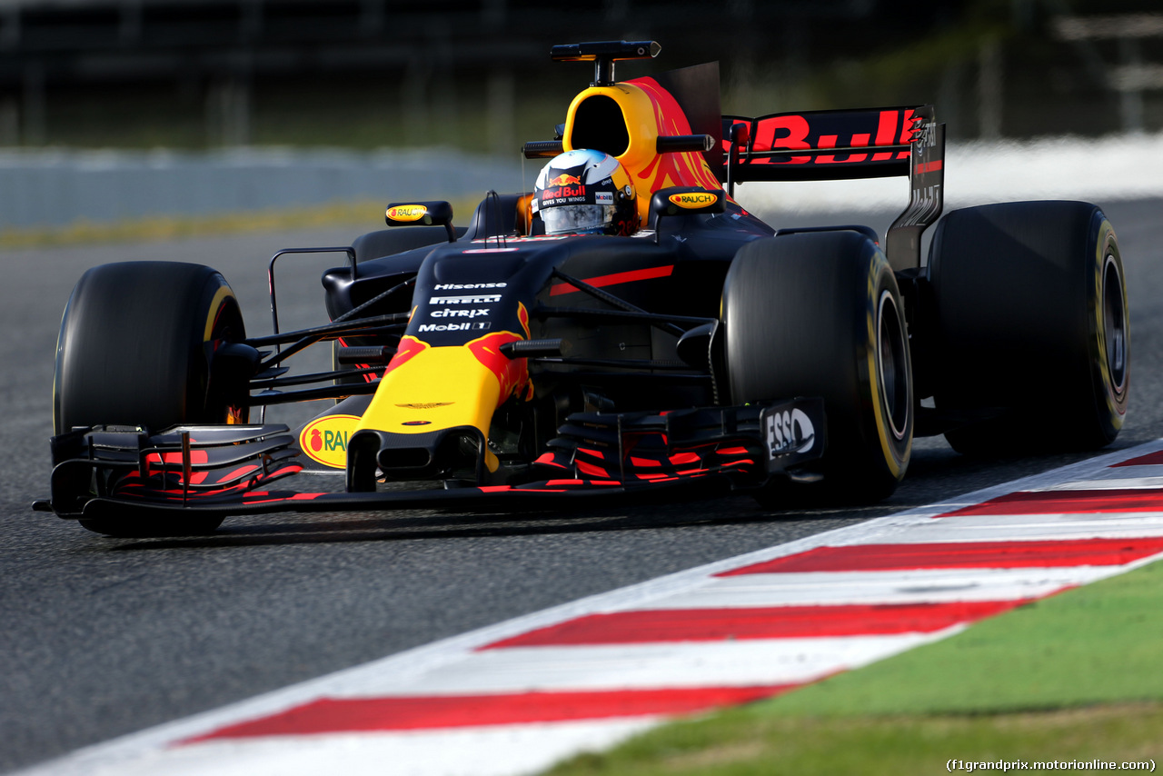 TEST F1 BARCELLONA 1 MARZO, Daniel Ricciardo (AUS) Red Bull Racing 
01.03.2017.