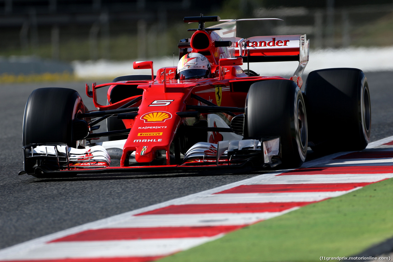 TEST F1 BARCELLONA 1 MARZO, Sebastian Vettel (GER) Ferrari 
01.03.2017.